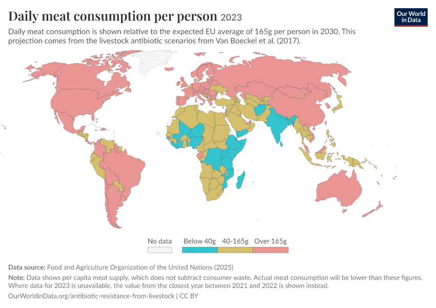 A thumbnail of the "Daily meat consumption per person" chart