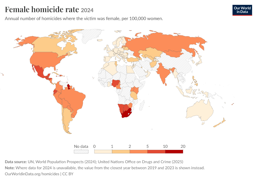 A thumbnail of the "Female homicide rate" chart