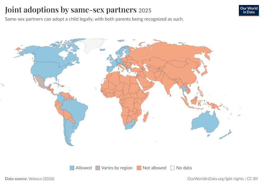 A thumbnail of the "Joint adoptions by same-sex partners" chart