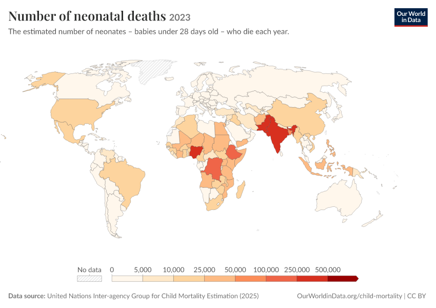 A thumbnail of the "Number of neonatal deaths" chart