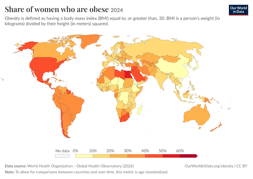 A thumbnail of the "Share of women who are obese" chart