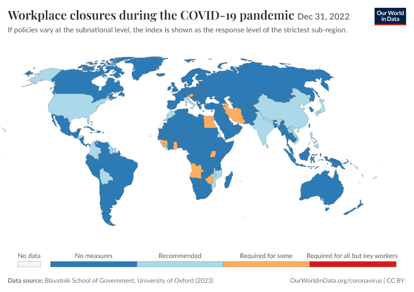 A thumbnail of the "Workplace closures during the COVID-19 pandemic" chart